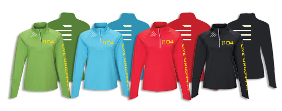 Available  Ladies Lightweight Half-Zip Pullover Colors